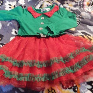 Girls size 6 Christmas Elf dress